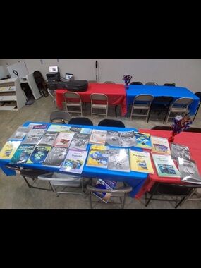 Blue and Red Table Covers - Party Tablecloth Set